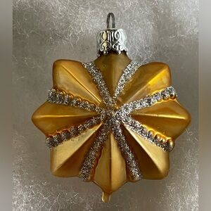 Vintage German glass star ornament